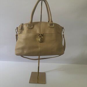 Calvin Klein Leather Beige Satchel